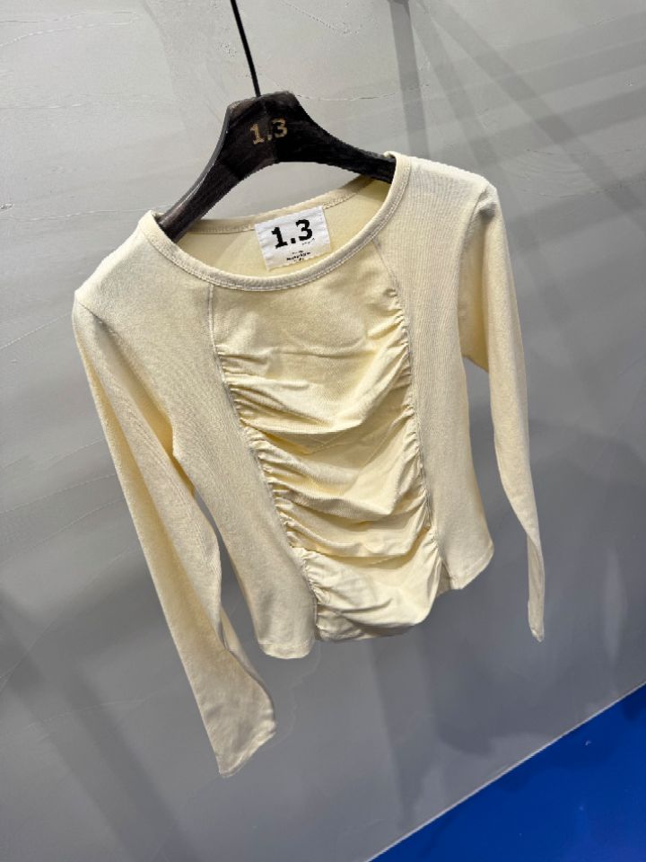 1.3東大門直郵女士新款真品推薦職業25春夏時尚熱賣長袖T恤1.3長袖T恤