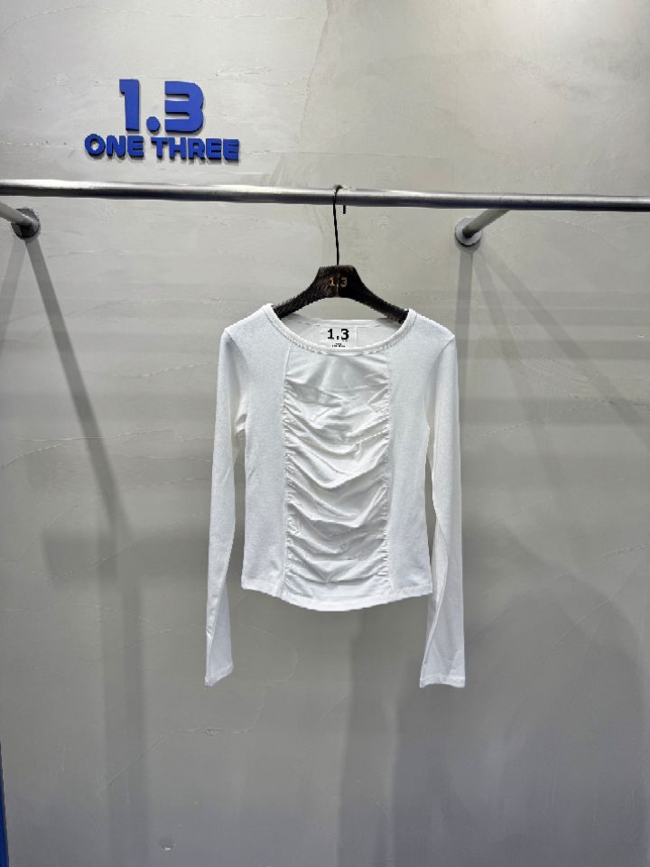 1.3東大門直郵女士新款真品推薦職業25春夏時尚熱賣長袖T恤1.3長袖T恤圖色2