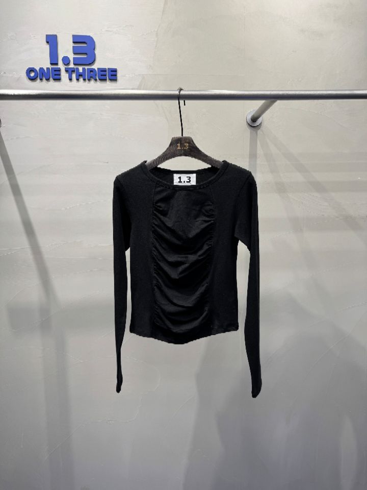 1.3東大門直郵女士新款真品推薦職業25春夏時尚熱賣長袖T恤1.3長袖T恤圖色3