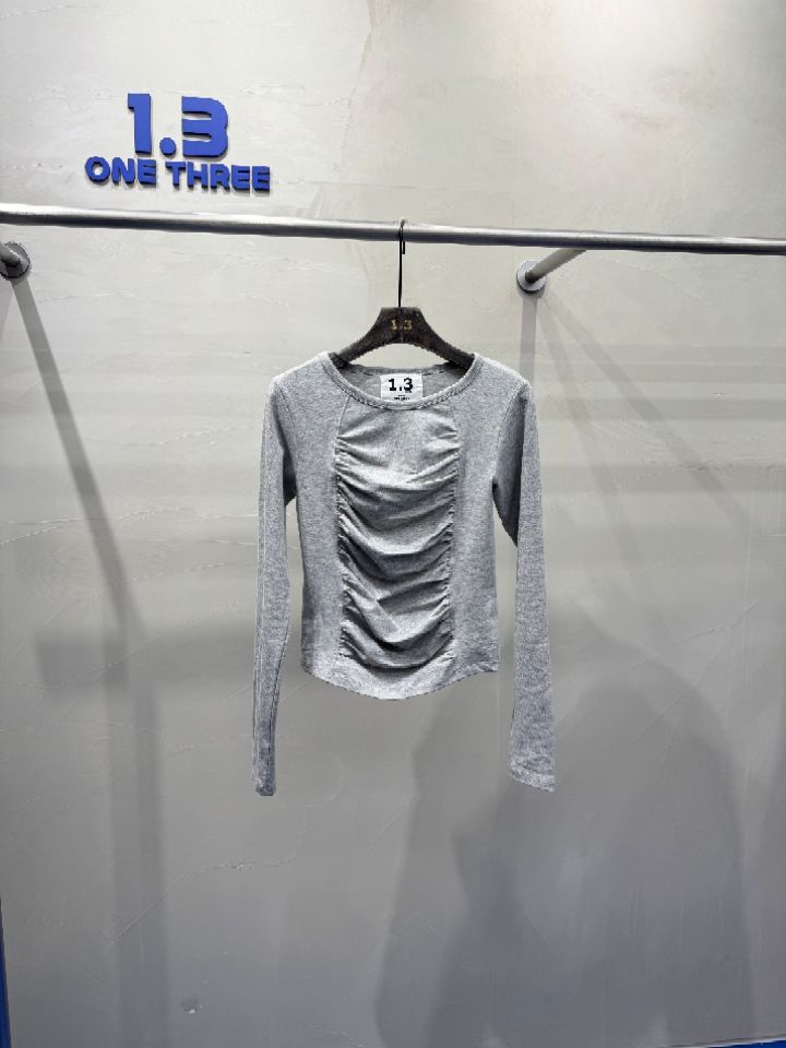 1.3東大門直郵女士新款真品推薦職業25春夏時尚熱賣長袖T恤1.3長袖T恤圖色4