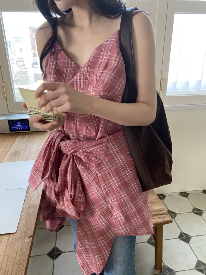 N BROWN韓國直郵女裝新品熱賣真品時尚25春夏職業吊帶背心N BROWN吊帶/背心