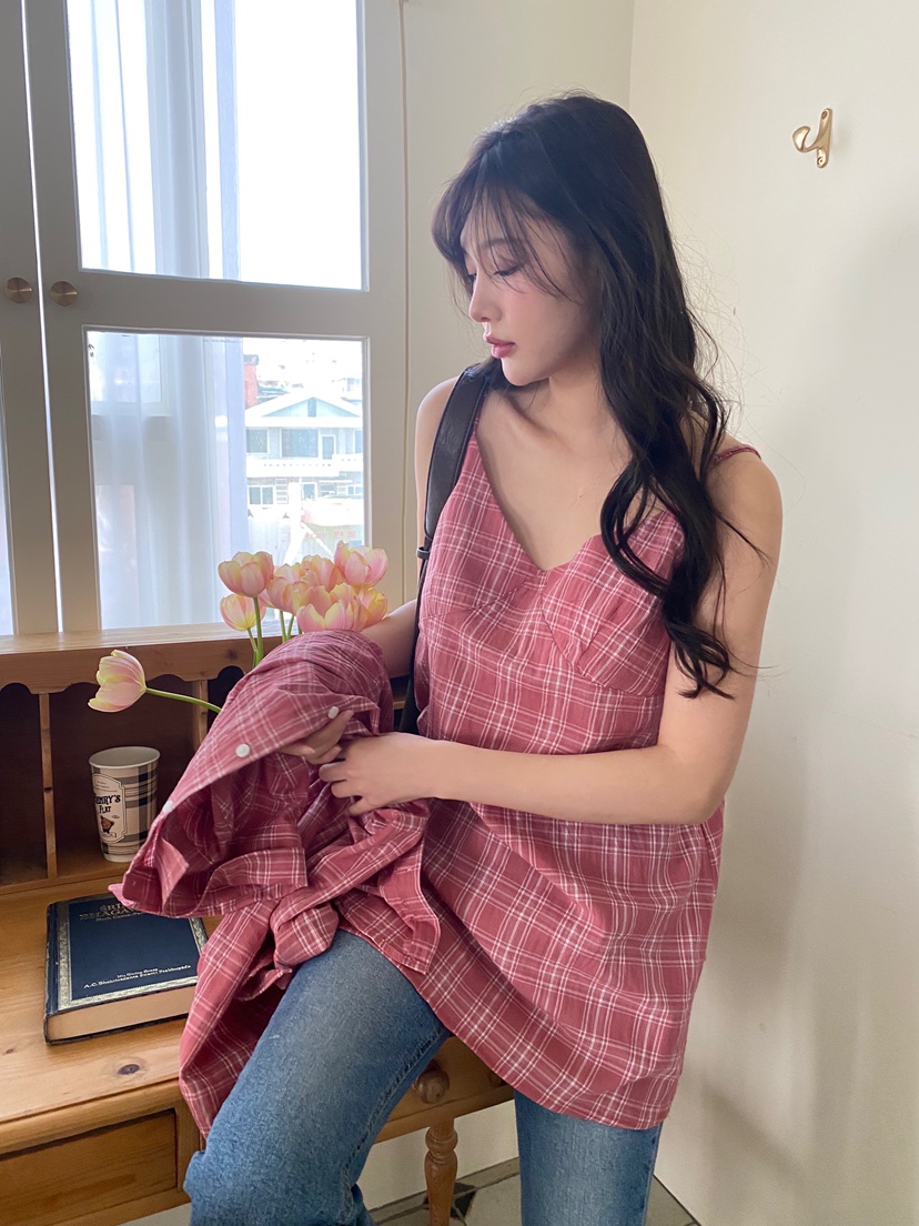 N BROWN韓國直郵女裝新品熱賣真品時尚25春夏職業吊帶背心N BROWN吊帶/背心