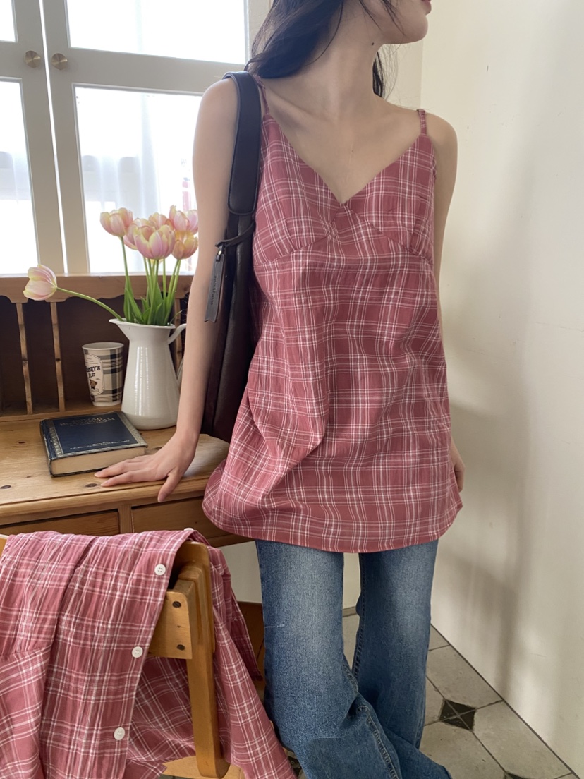 N BROWN韓國直郵女裝新品熱賣真品時尚25春夏職業吊帶背心N BROWN吊帶/背心
