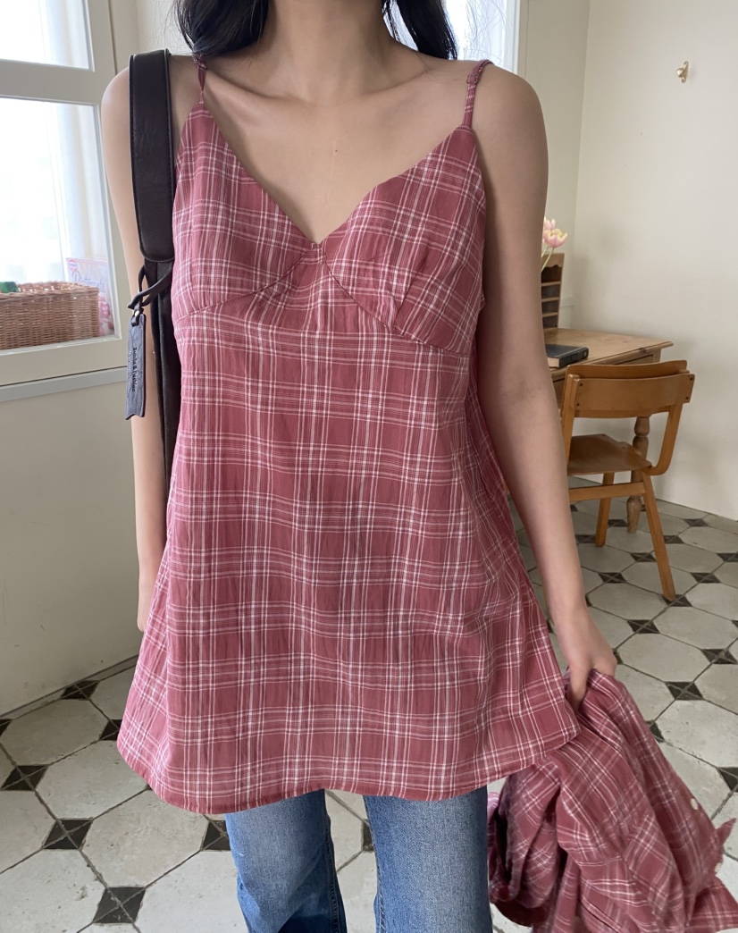 N BROWN韓國直郵女裝新品熱賣真品時尚25春夏職業吊帶背心N BROWN吊帶/背心