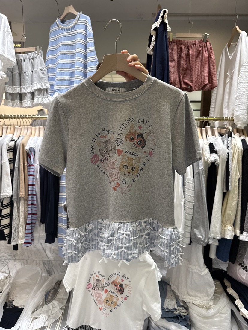 BE&BE東大門實拍女士新品人氣推薦時尚25春夏休閑真品T恤BE&beT恤