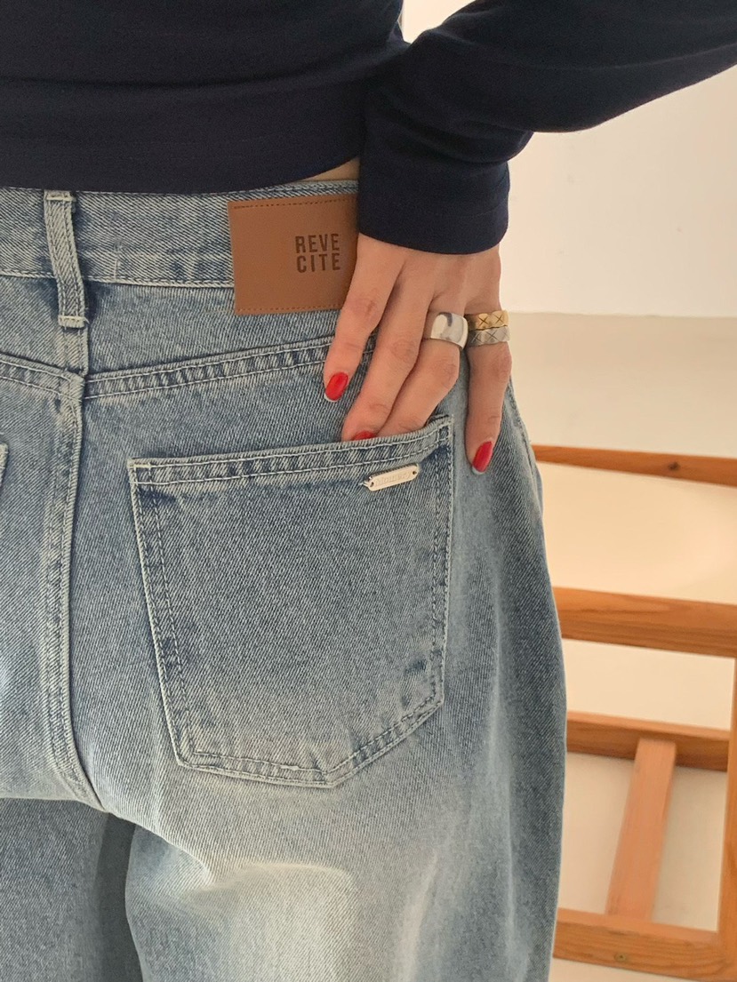REVE CITE-L韓國代購女士新款休閑熱賣推薦人氣真品牛仔褲REVE CITE-L牛仔褲