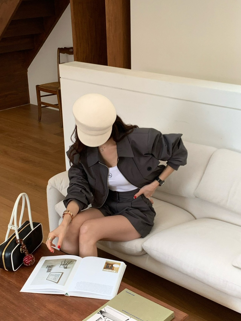 REVE CITE-L韓國代購女士新款職業人氣真品熱賣休閑夾克口袋REVE CITE-L夾克