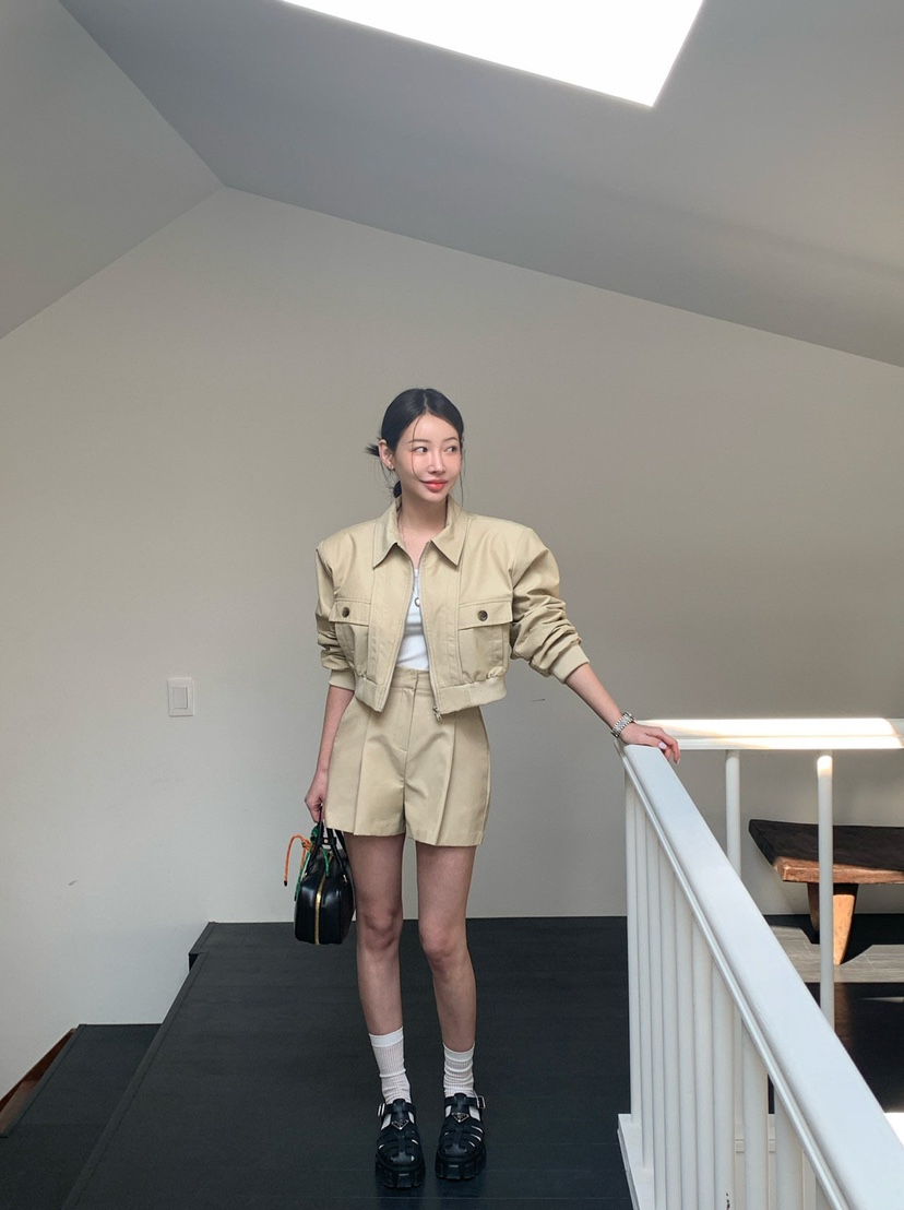 REVE CITE-L韓國代購女士新款職業人氣真品熱賣休閑夾克口袋REVE CITE-L夾克