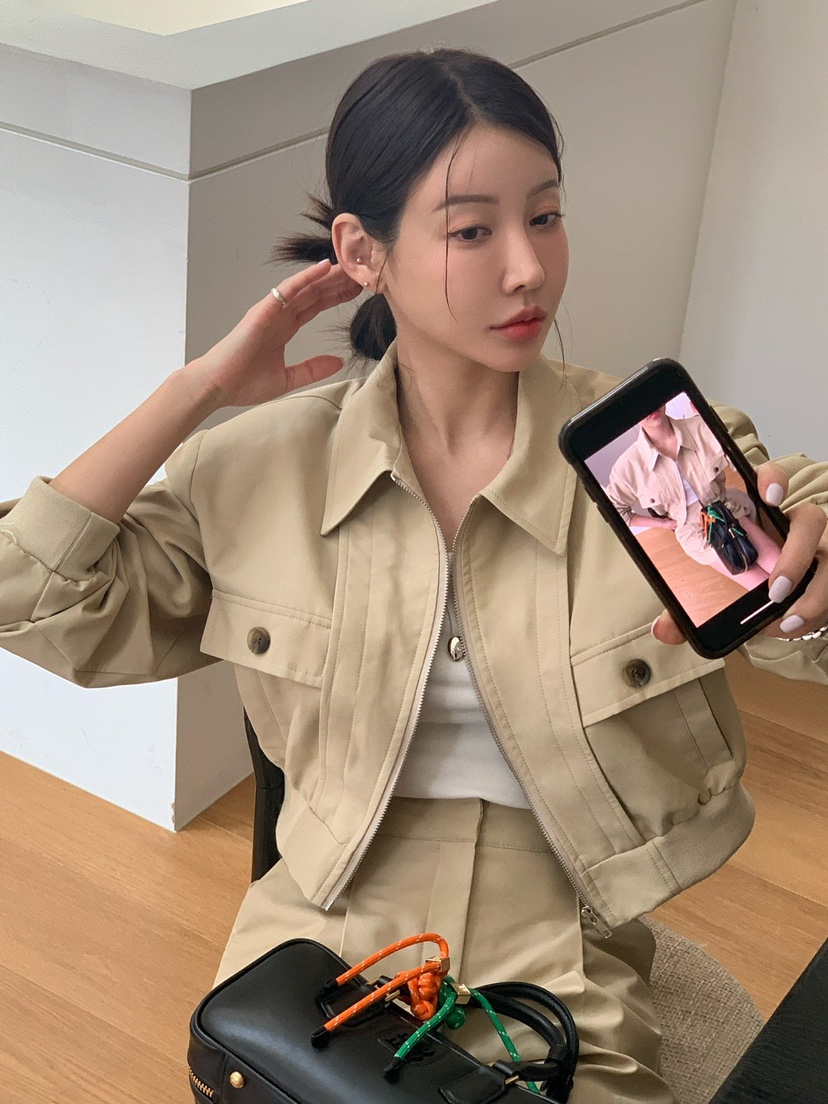 REVE CITE-L韓國代購女士新款職業人氣真品熱賣休閑夾克口袋REVE CITE-L夾克圖色2