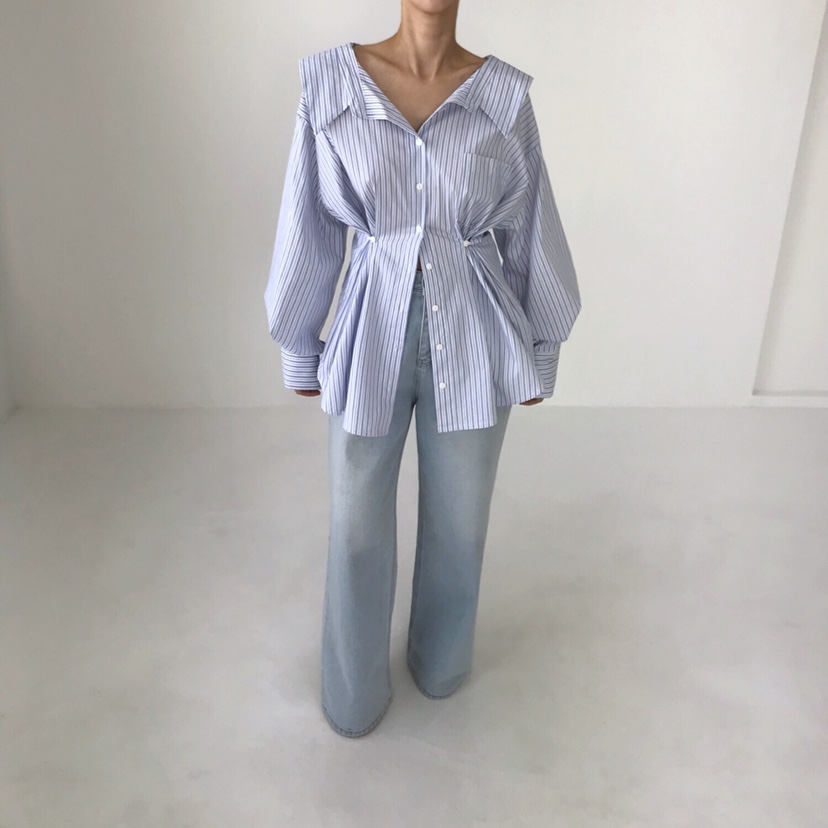 2TWO MOON東大門代購女士新款休閑熱賣人氣襯衫蕾絲衫寬松2TWO MOON襯衫/蕾絲衫