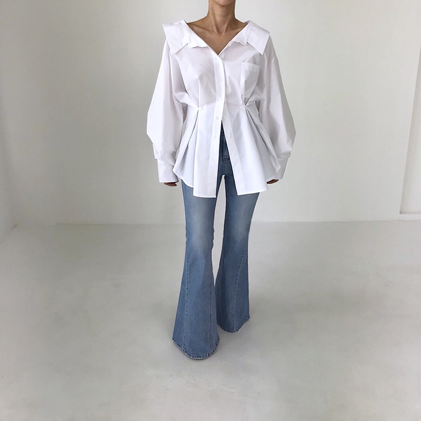 2TWO MOON東大門代購女士新款休閑熱賣人氣襯衫蕾絲衫寬松2TWO MOON襯衫/蕾絲衫