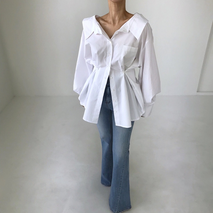 2TWO MOON東大門代購女士新款休閑熱賣人氣襯衫蕾絲衫寬松2TWO MOON襯衫/蕾絲衫