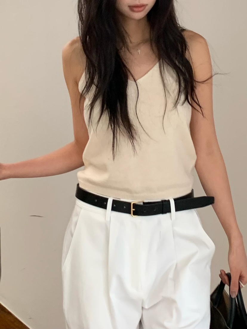 BLEECKER東大門直郵女裝新品休閑推薦職業熱賣25春夏吊帶背心BLEECKER吊帶/背心