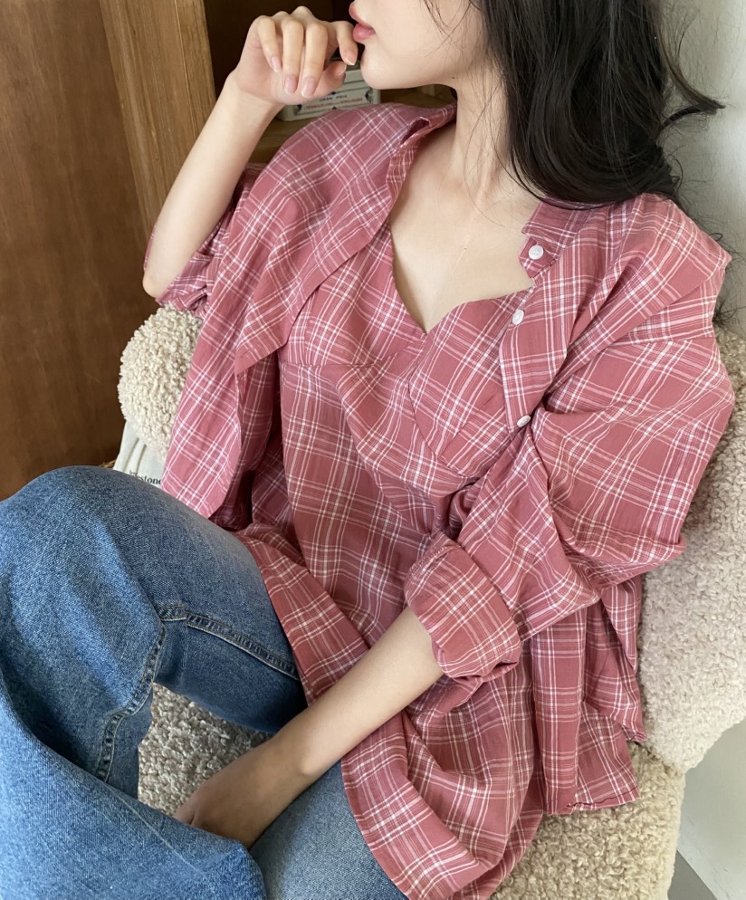 N BROWN韓國直郵女士新品時尚熱賣推薦襯衫蕾絲衫不含內搭N BROWN襯衫/蕾絲衫
