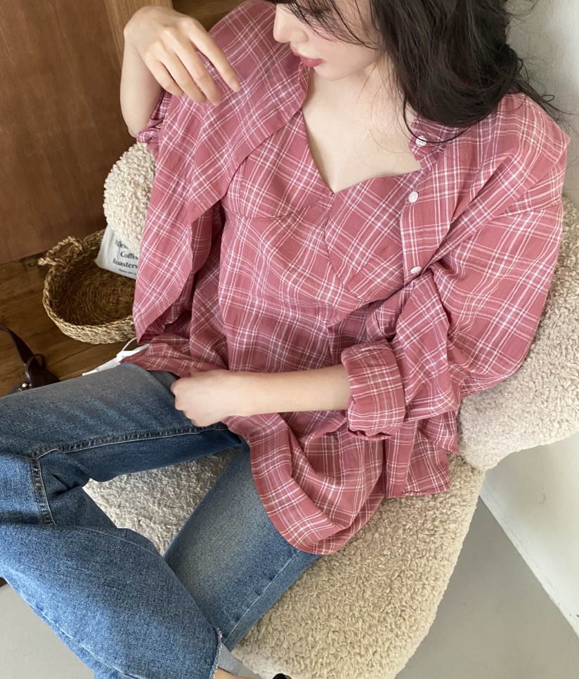 N BROWN韓國直郵女士新品時尚熱賣推薦襯衫蕾絲衫不含內搭N BROWN襯衫/蕾絲衫