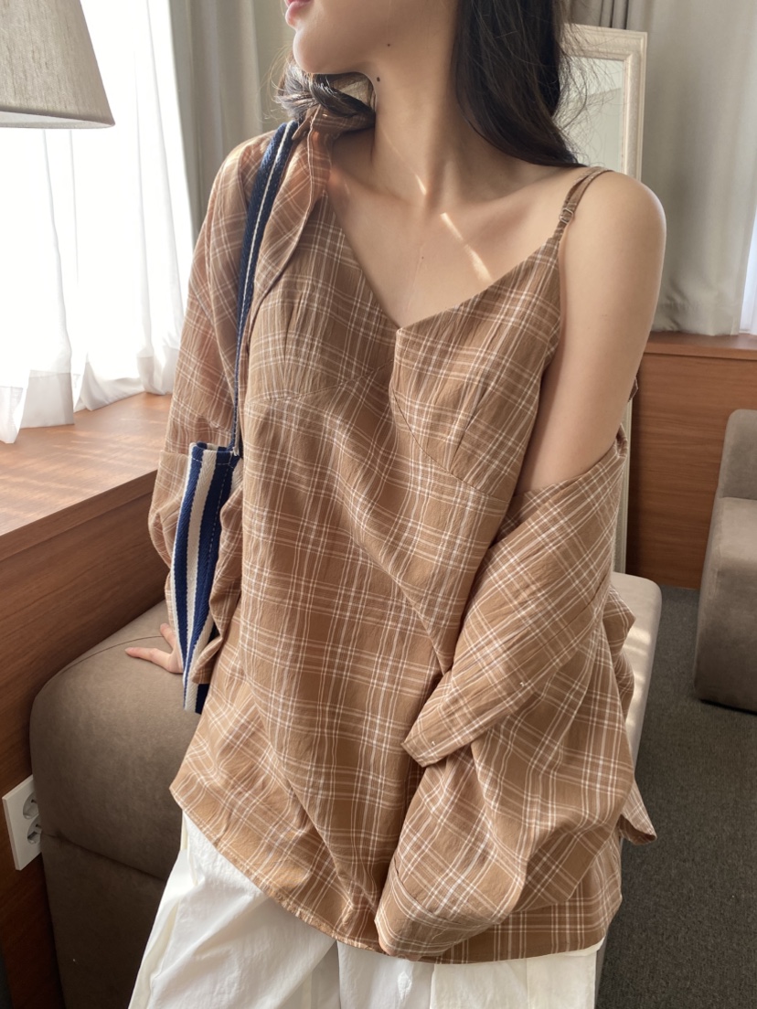 N BROWN韓國直郵女士新品時尚熱賣推薦襯衫蕾絲衫不含內搭N BROWN襯衫/蕾絲衫