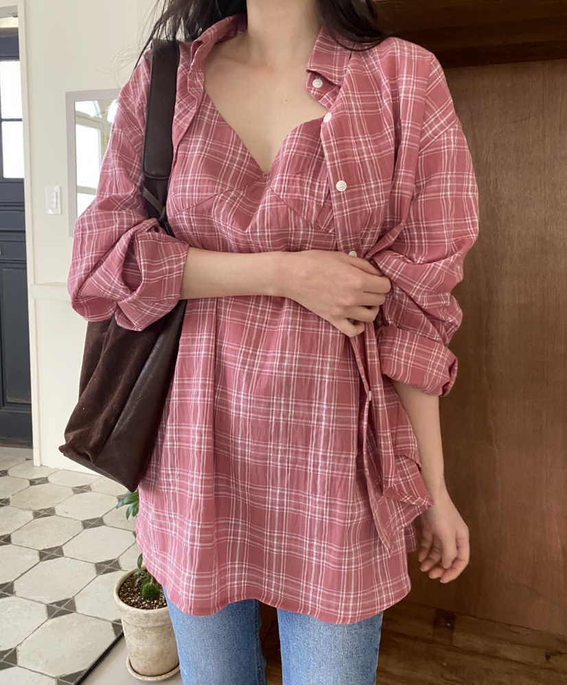 N BROWN韓國直郵女士新品時尚熱賣推薦襯衫蕾絲衫不含內搭N BROWN襯衫/蕾絲衫圖色2