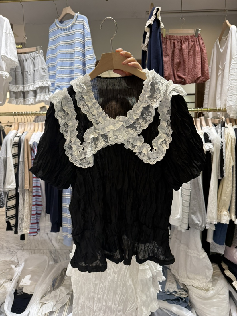 BE&amp;BE東大門直郵女裝新品休閑真品人氣時尚襯衫蕾絲衫BE&be襯衫/蕾絲衫圖色1