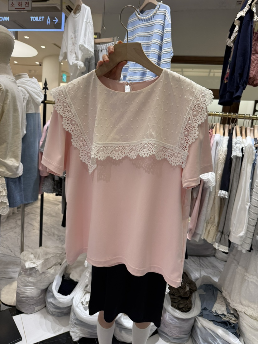 BE&BE韓國代購女裝新品休閑25春夏人氣職業時尚推薦T恤BE&beT恤