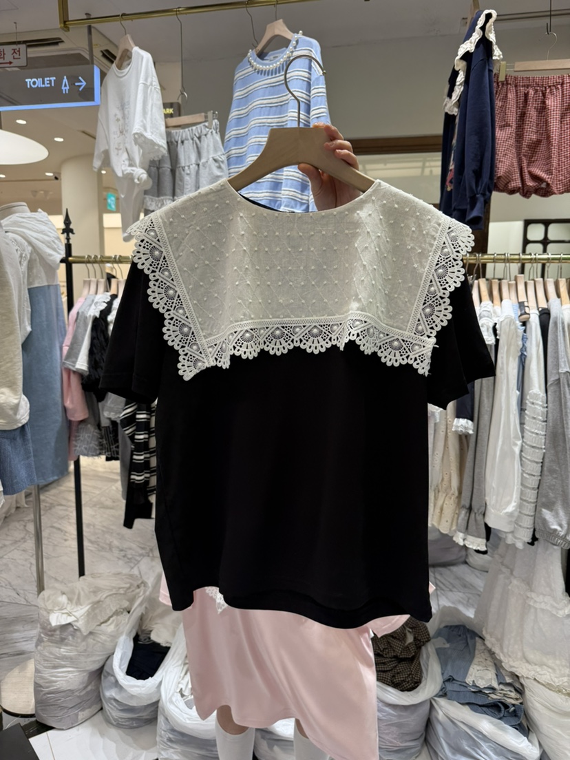 BE&BE韓國代購女裝新品休閑25春夏人氣職業時尚推薦T恤BE&beT恤圖色2