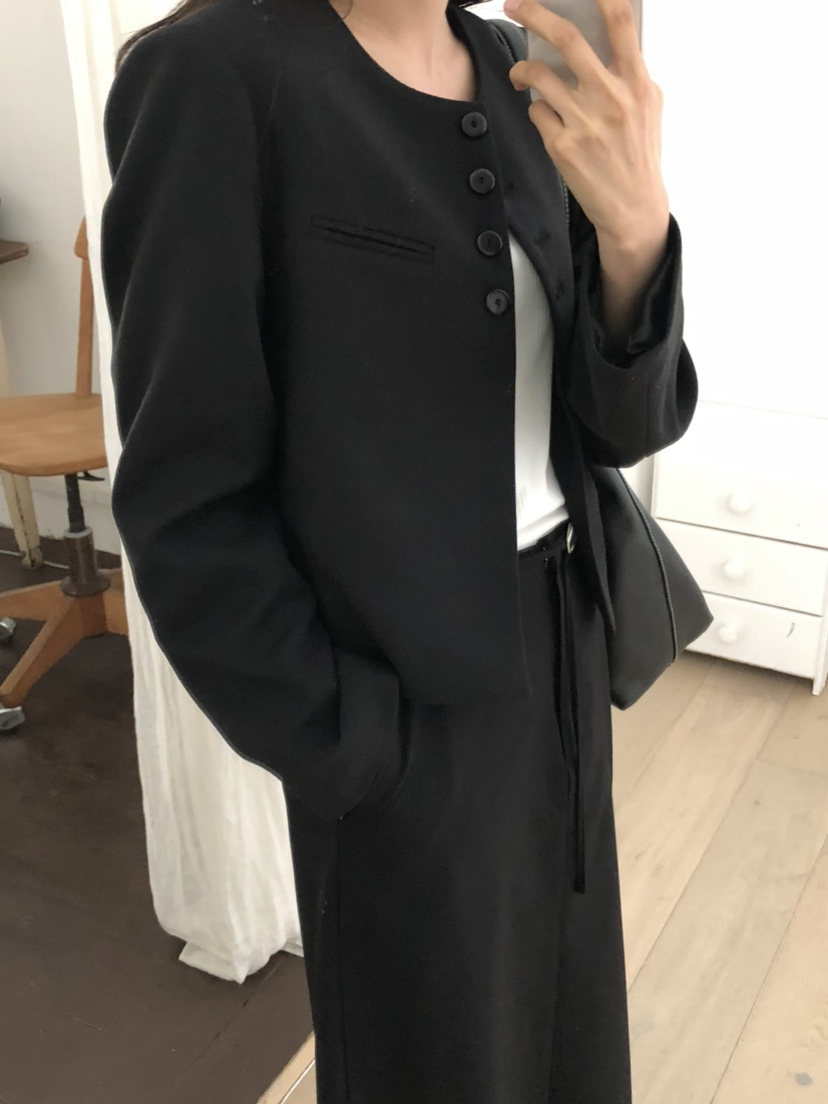 空東大門實拍女裝新品時尚休閑25春夏推薦熱賣職業真品夾克NOTICE夾克