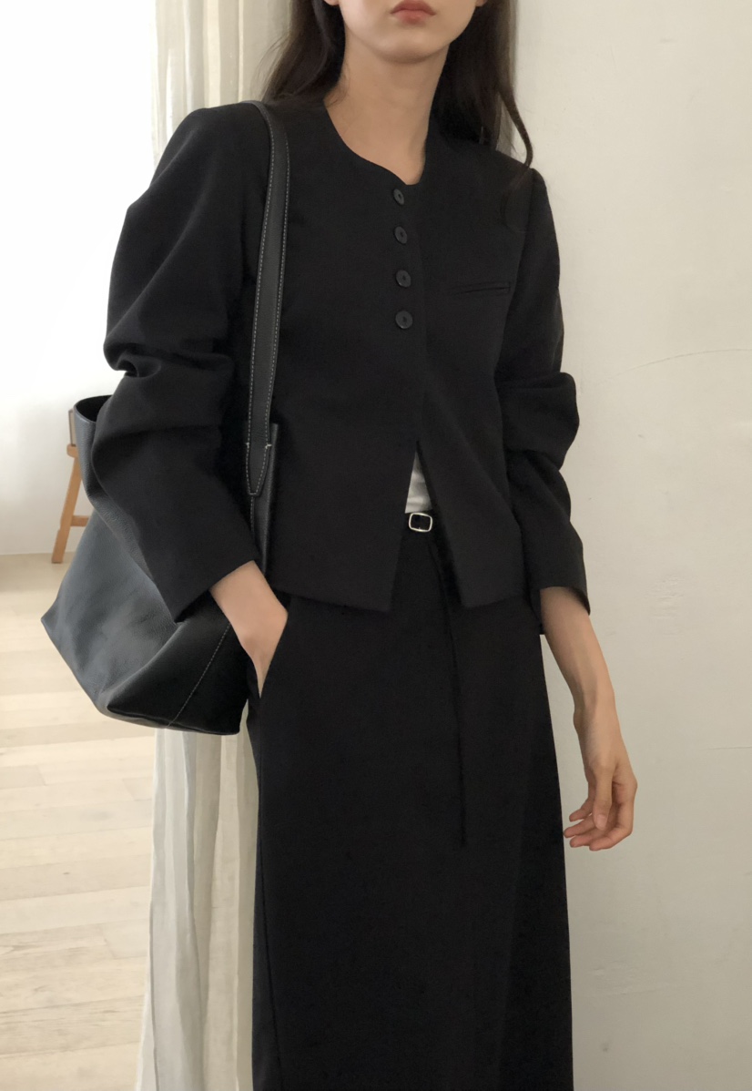 空東大門實拍女裝新品時尚休閑25春夏推薦熱賣職業真品夾克NOTICE夾克