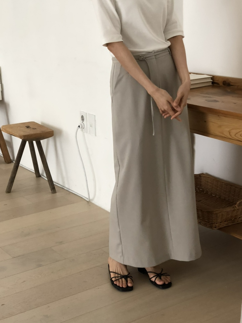 空韓國直郵女士新品職業人氣休閑真品25春夏時尚推薦熱賣長裙NOTICE長裙