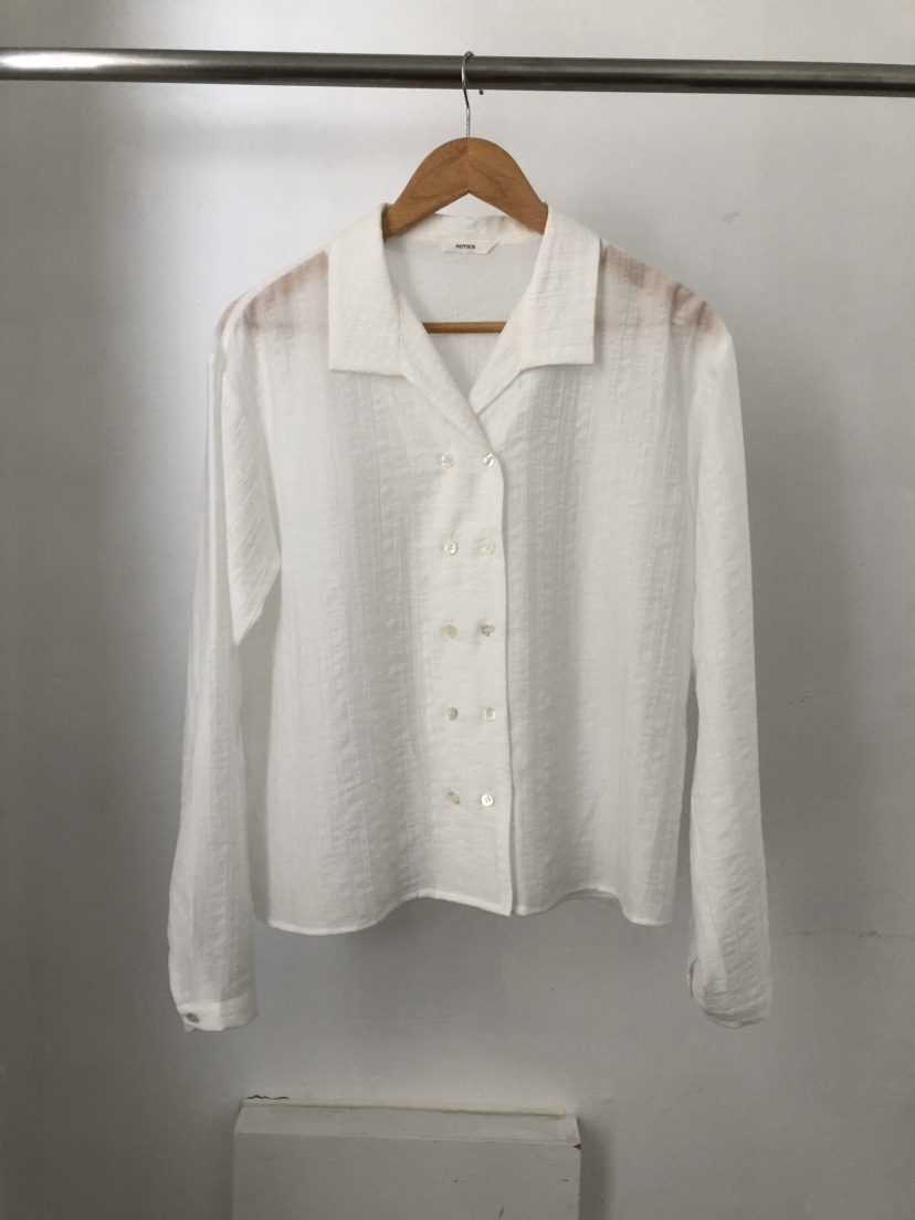 空韓國直郵女士新品25春夏推薦職業時尚熱賣休閑襯衫蕾絲衫NOTICE襯衫/蕾絲衫