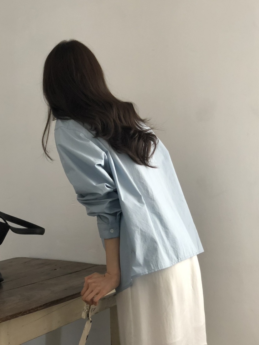 空東大門直郵女士新品時尚真品推薦職業25春夏襯衫蕾絲衫口袋NOTICE襯衫/蕾絲衫
