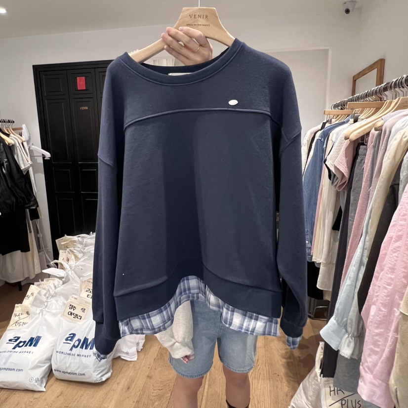 VENIR-a韓國直郵女士新品推薦熱賣真品休閑25春夏職業衛衣VENIR-a衛衣圖色2