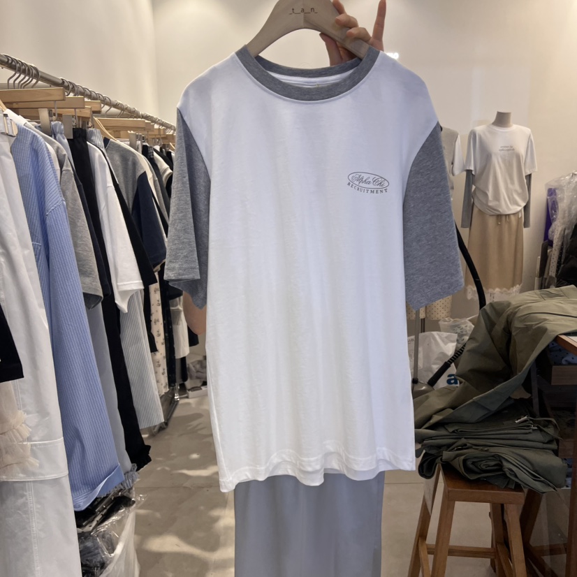 TAN&amp;COMO東大門實拍女士新款人氣25春夏時尚熱賣真品T恤tan-COMOT恤圖色1