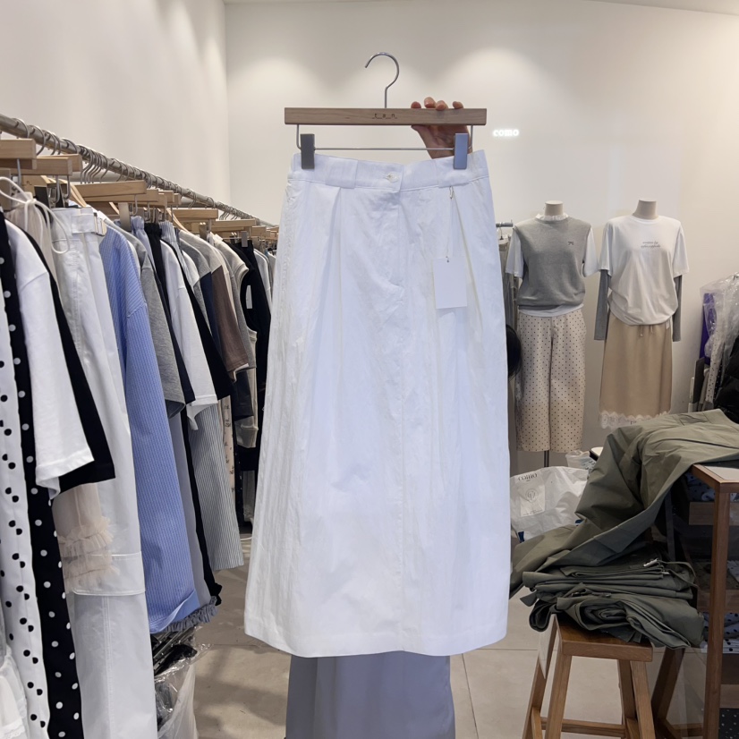 TAN&amp;COMO韓國代購女士新款25春夏推薦休閑半身裙中短裙tan-COMO半身裙/中短裙圖色1