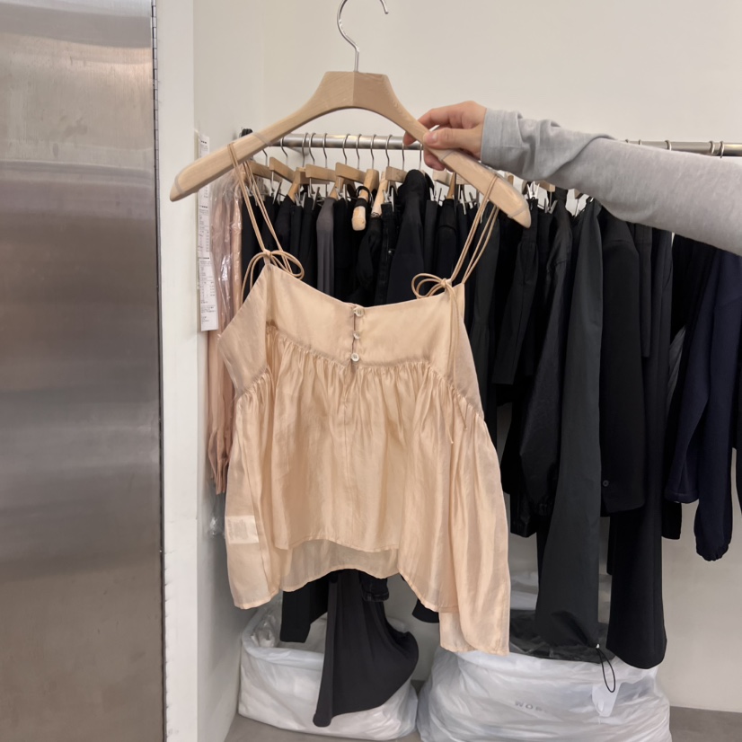MOIBLE韓國代購女士新款休閑職業時尚吊帶背心不含內搭復古MOIBLE吊帶/背心圖色1