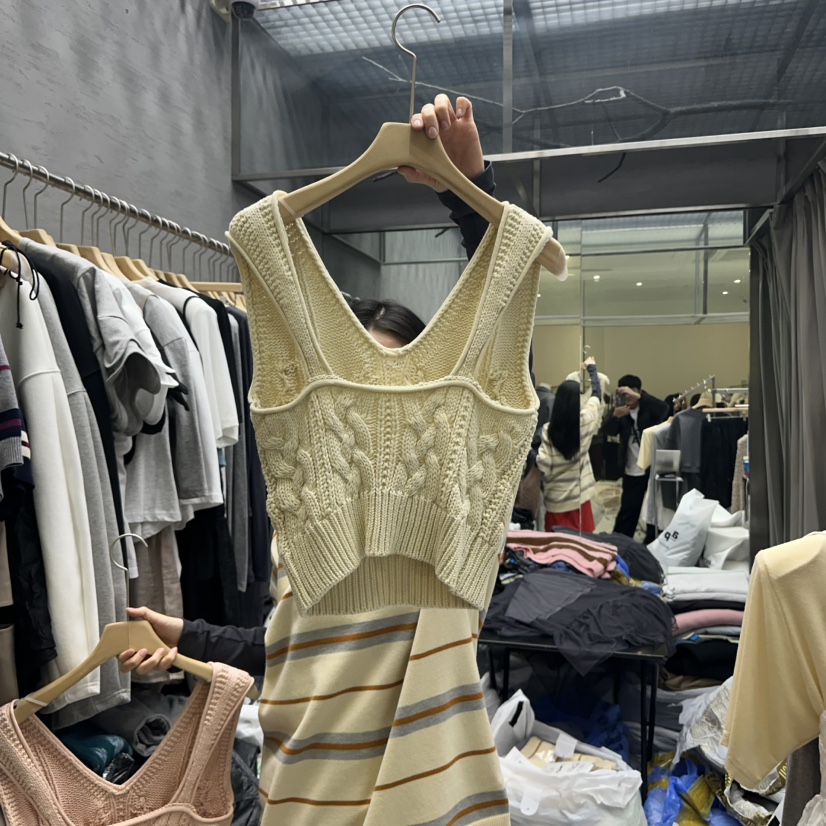 UOOV韓國直郵㊣東大門實拍女裝新款休閑人氣推薦25春夏吊帶背心UOOV吊帶/背心