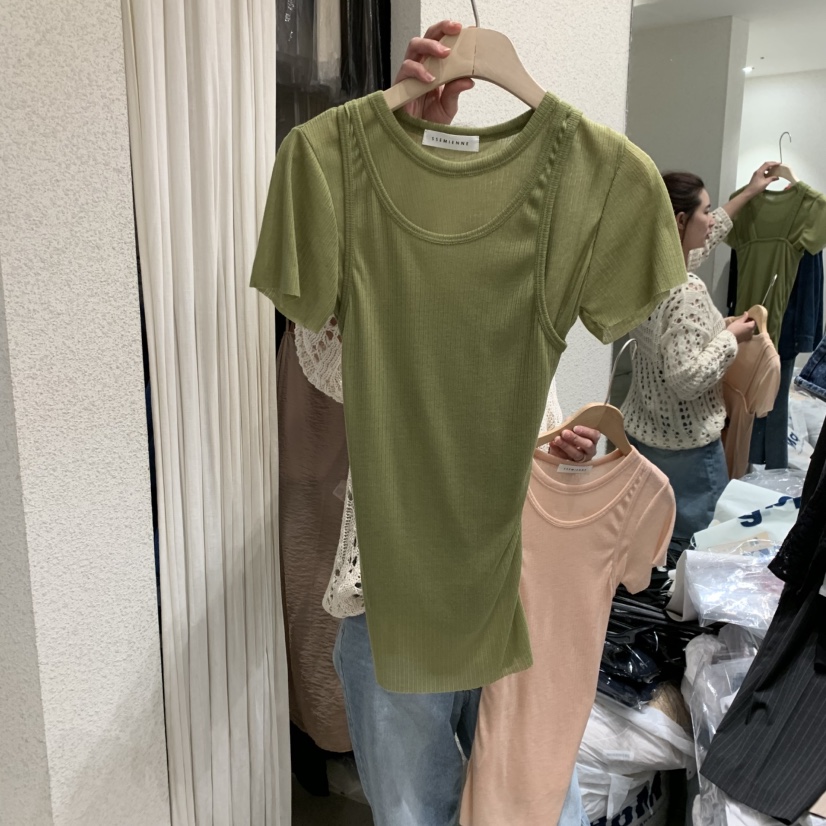 SSEMIENNE直郵韓國代購㊣女裝新品休閑推薦時尚25春夏人氣套裝SSENIQUE套裝圖色1