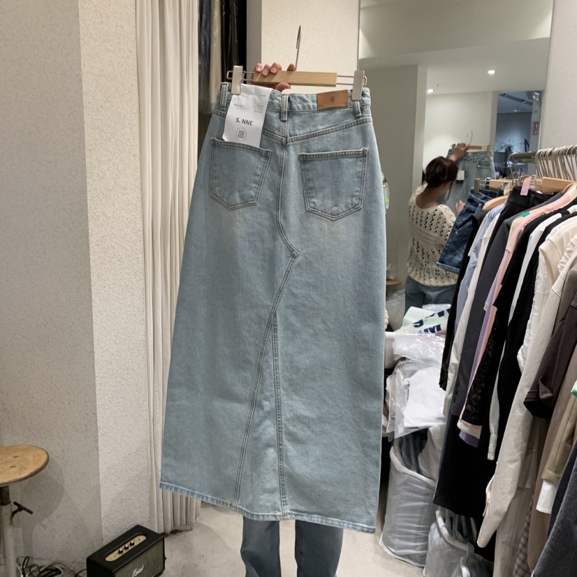 SSEMIENNE韓國直郵㊣女裝新品熱賣休閑時尚半身裙中短裙長款SSEMIENNE半身裙/中短裙