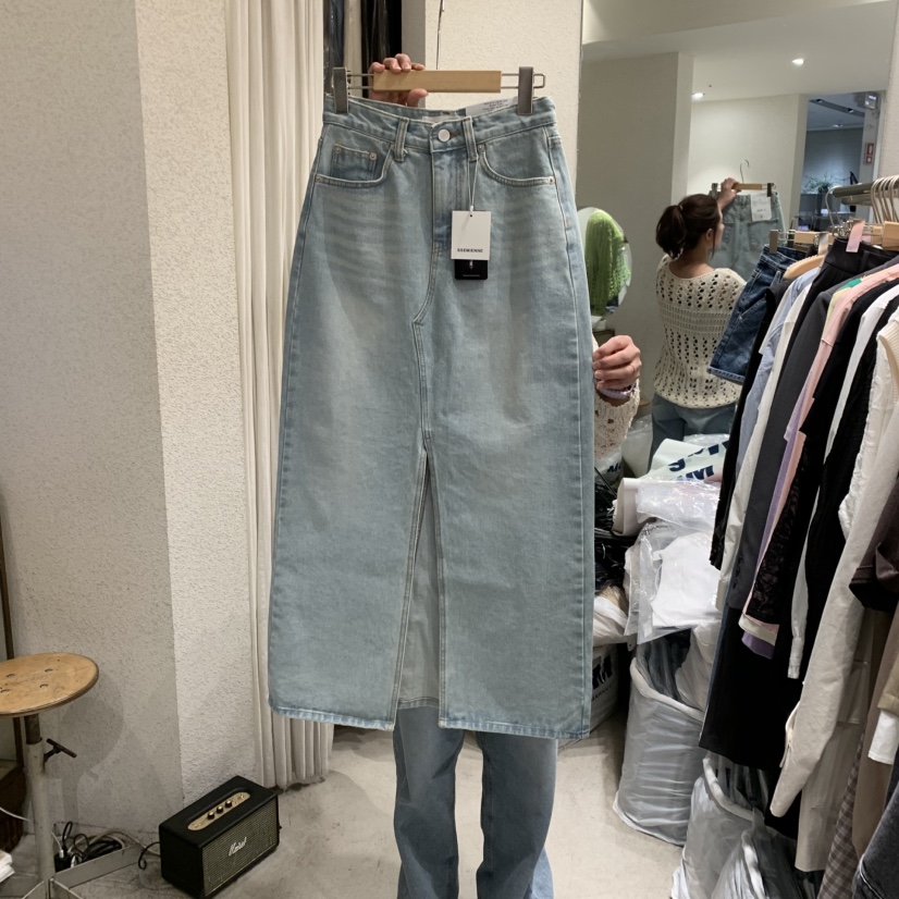 SSEMIENNE韓國直郵㊣女裝新品熱賣休閑時尚半身裙中短裙長款SSEMIENNE半身裙/中短裙