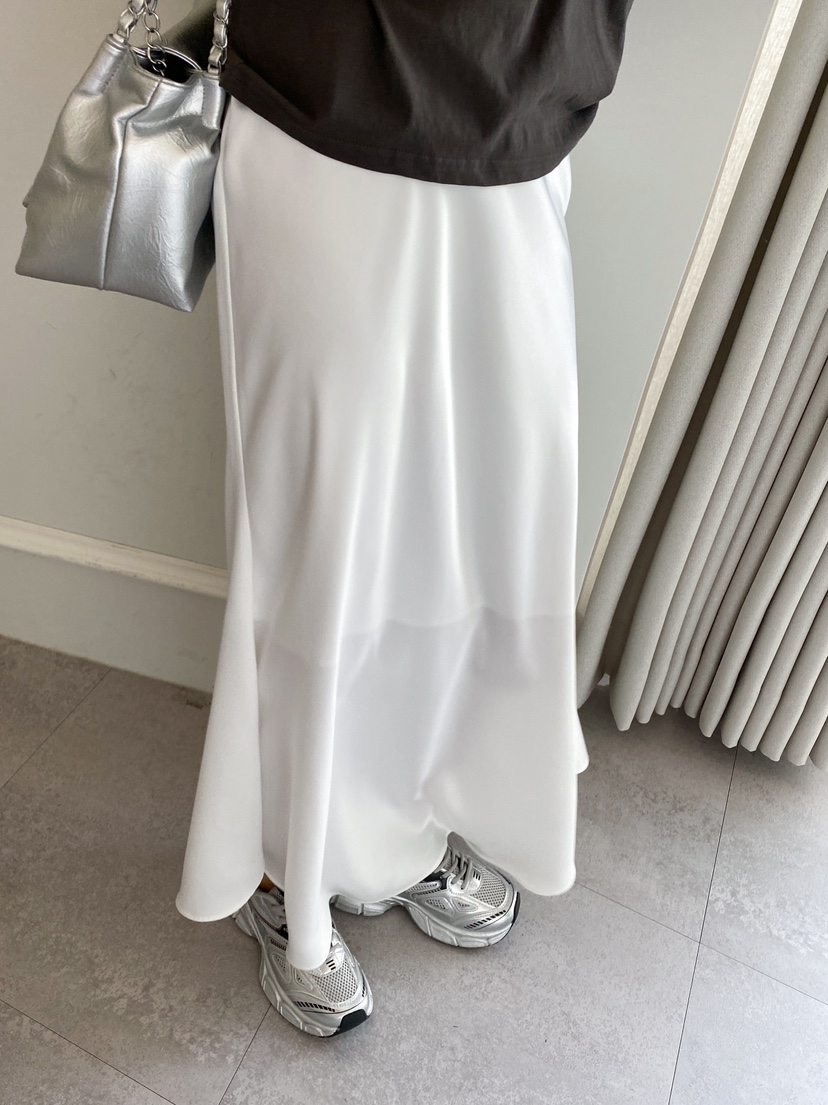 CLOTH韓國㊣直郵東大門代購女裝新款職業25春夏時尚長裙超長CLOTH長裙圖色1