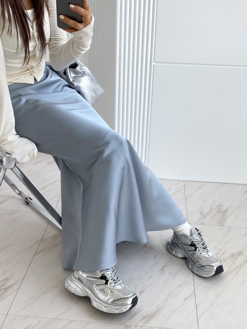 CLOTH韓國㊣直郵東大門代購女裝新款職業25春夏時尚長裙超長CLOTH長裙圖色2