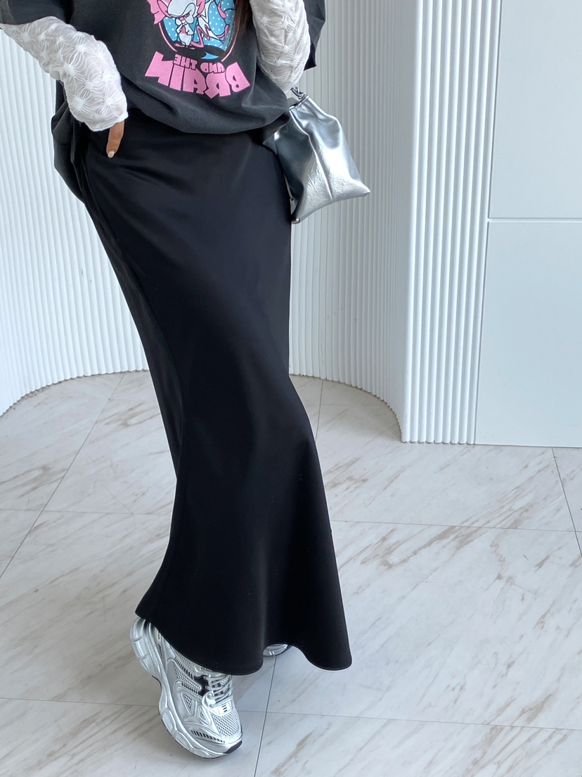 CLOTH韓國㊣直郵東大門代購女裝新款職業25春夏時尚長裙超長CLOTH長裙圖色3