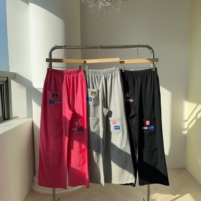 PALETTE-Q韓國直郵㊣東大門實拍女裝新品熱賣職業休閑褲口袋PALETTE-Q休閑褲