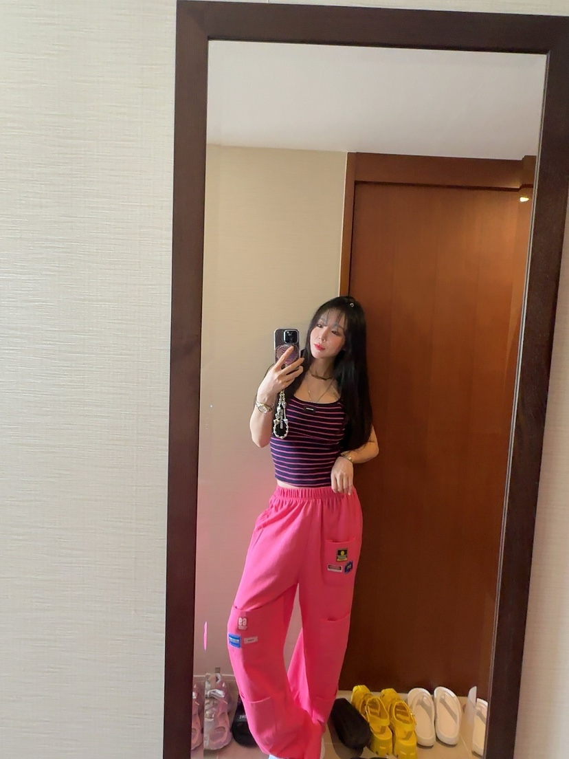 PALETTE-Q韓國直郵㊣東大門實拍女裝新品熱賣職業休閑褲口袋PALETTE-Q休閑褲