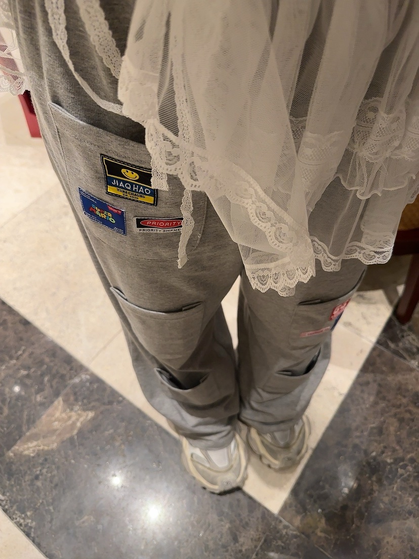 PALETTE-Q韓國直郵㊣東大門實拍女裝新品熱賣職業休閑褲口袋PALETTE-Q休閑褲