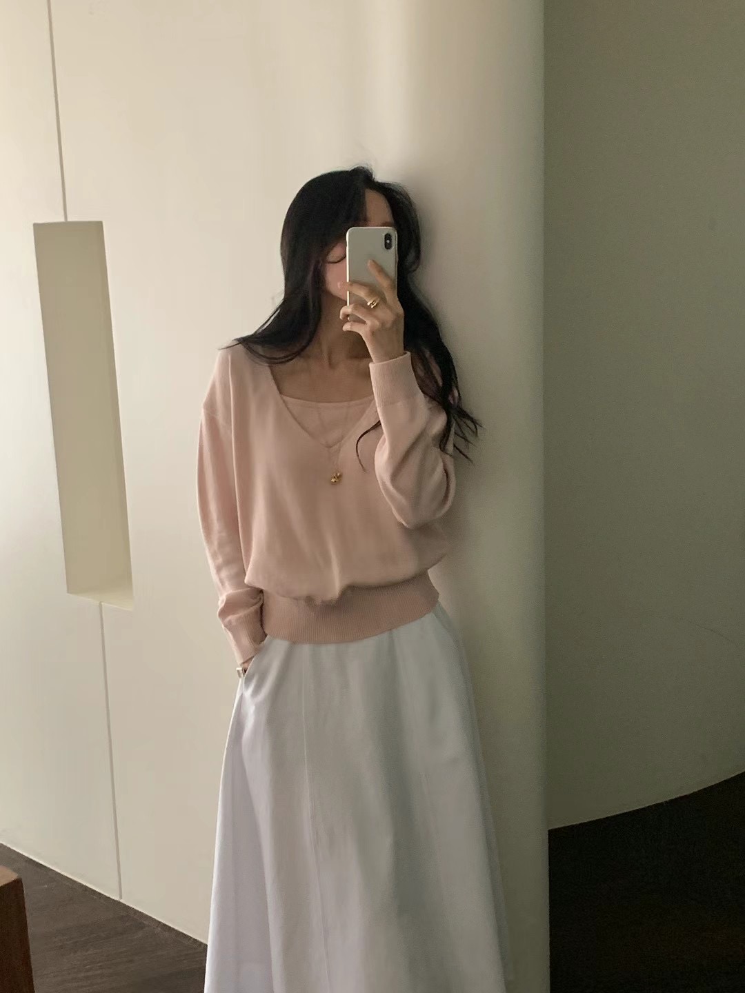 RING OF NOI直郵韓國代購㊣女裝新款時尚休閑職業25春夏針織衫RING OF NOI針織衫