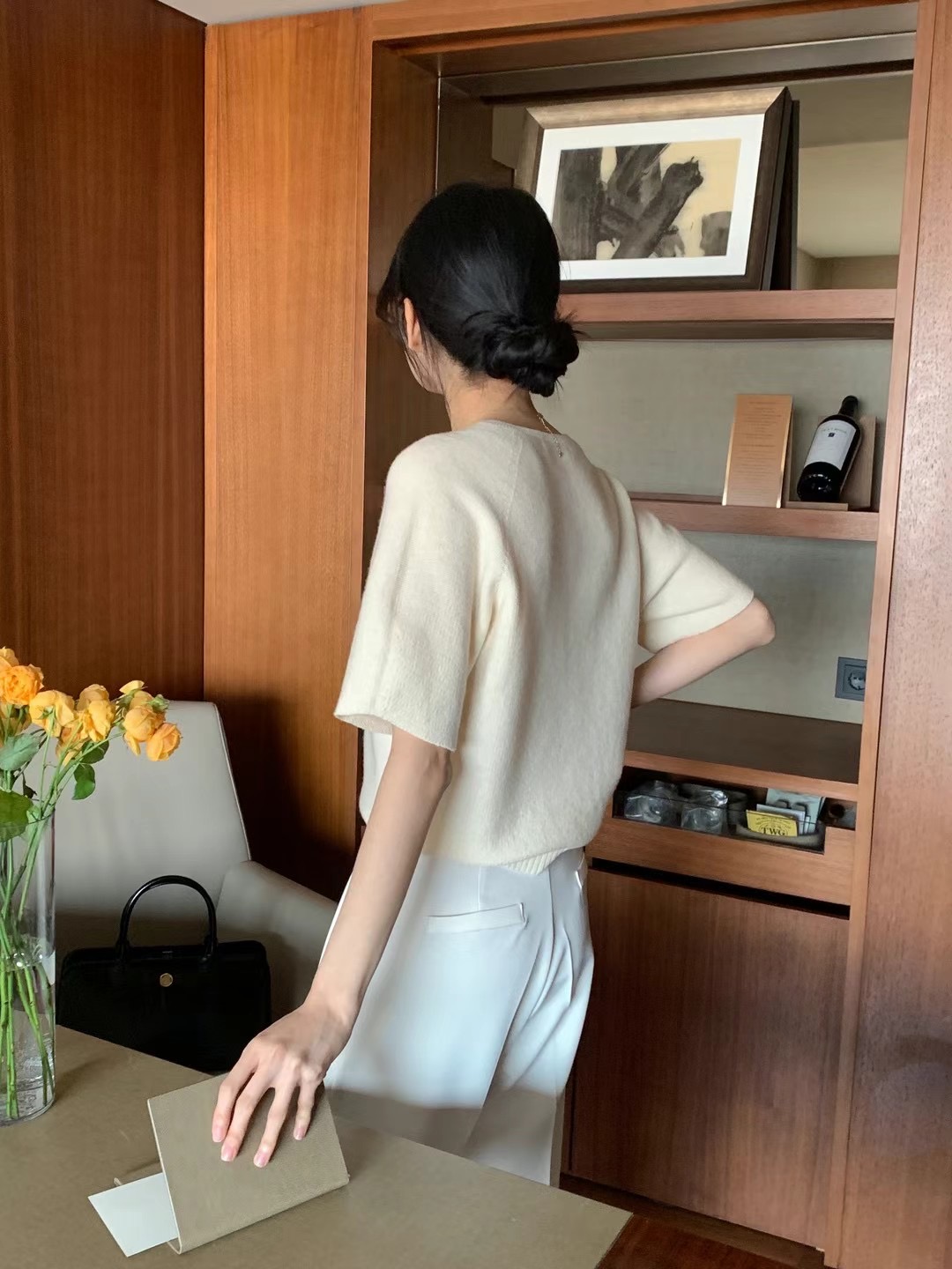 RING OF NOI韓國直郵㊣女裝新品休閑熱賣人氣推薦職業針織衫RING OF NOI針織衫