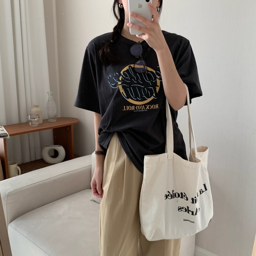 FROMJINI韓國直郵㊣東大門實拍女裝新款25春夏職業休閑熱賣T恤FROMJINIT恤