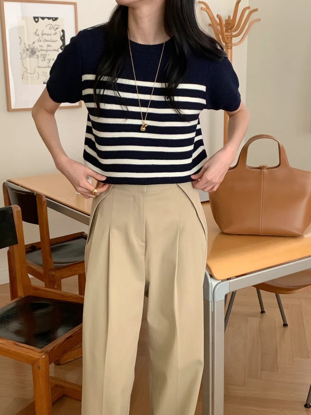 RING OF NOI韓國㊣直郵東大門代購女裝新品時尚休閑針織衫RING OF NOI針織衫