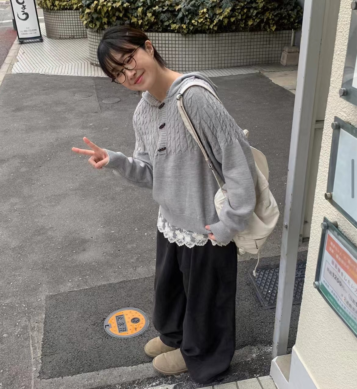 PLUS82直郵韓國代購㊣女裝新款25春夏職業休閑推薦熱賣針織衫PLUS82針織衫