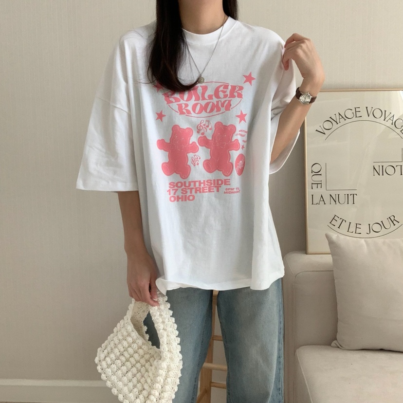 FROMJINI直郵韓國代購㊣女裝新品熱賣25春夏人氣推薦休閑T恤FROMJINIT恤圖色2