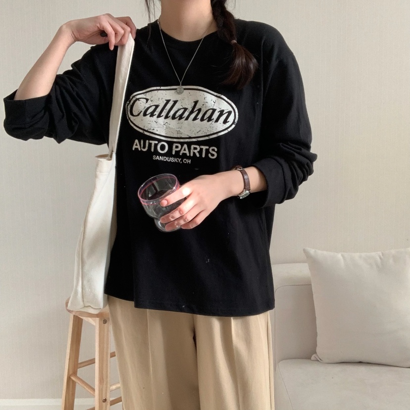 FROMJINI韓國㊣直郵東大門代購女裝新品熱賣休閑推薦長袖T恤FROMJINI長袖T恤